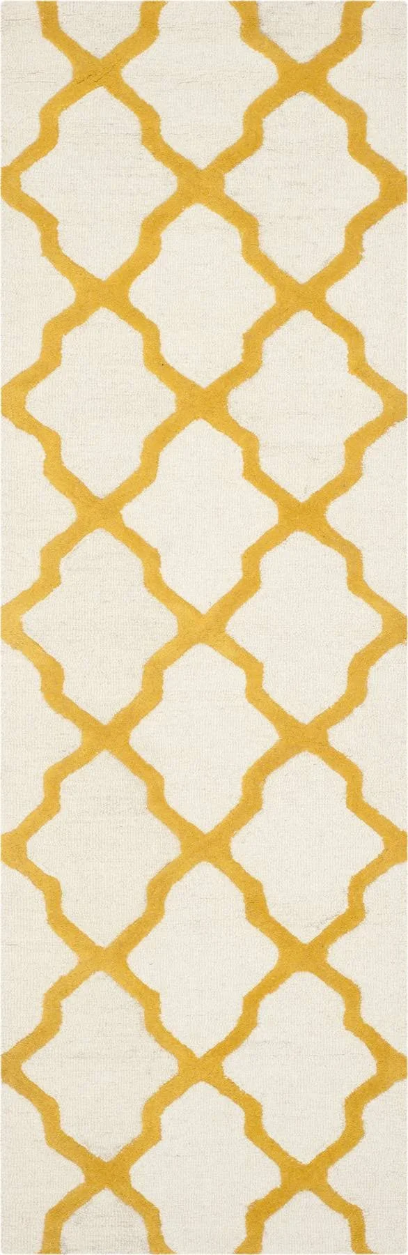 Safavieh Cambridge CAM121U Ivory - Gold Rug 4& x 4& Round