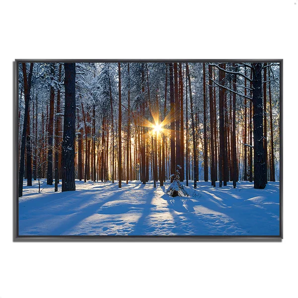 Sunset Starburst - 47x22 x 32x22 Fine Art Giclee Print on Gallery Wrap