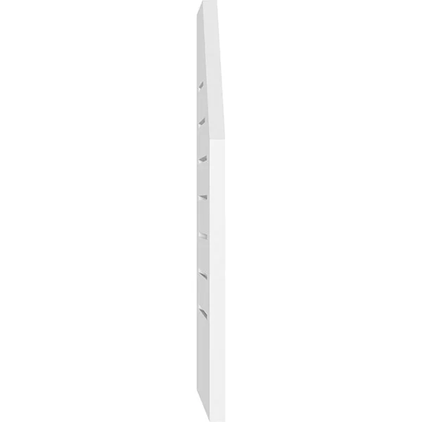 Ekena Millwork GVPOL24X2401SF 24x22W x 24x22H Octagonal Surface Mount PVC Gable Vent: Functional, w/ 3-1/2x22W x 1x22P Standard