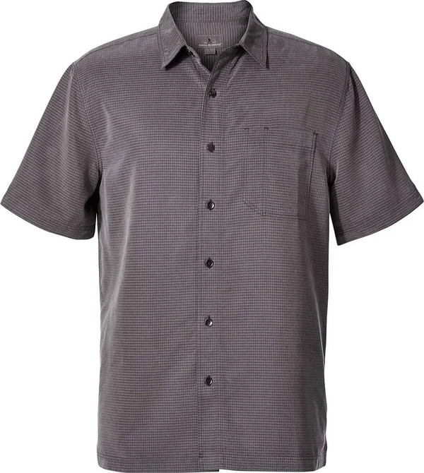 Royal Robbins Mens Desert Pucker Dry Short Sleeve Shirt Asphalt