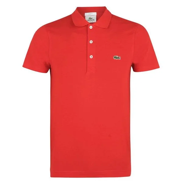 Lacoste Slim Polo Shirt, Size Large, Red 240