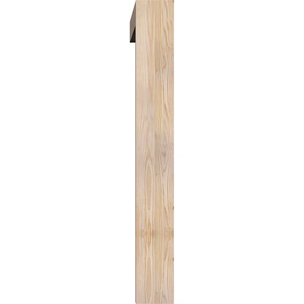 Ekena Millwork 1462162 5 1/2x22W x 44x22D x 44x22H Balboa Block Smooth Bracket w/ Offset Brace, Douglas Fir