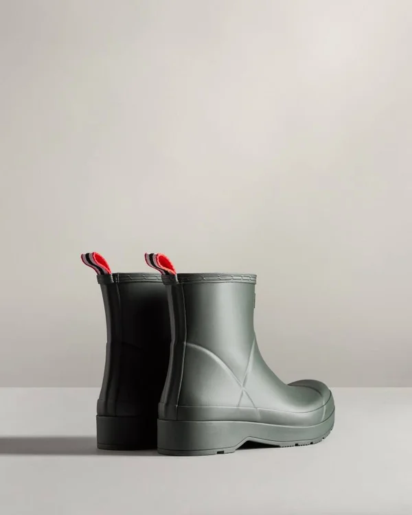 Hunter Play Short Wellington Boots - Green - Casual Boots