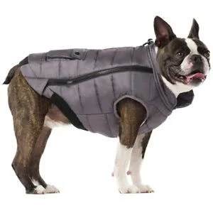 Canada Pooch Peak Performance Insulated Dog Vest, Gray, 8